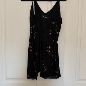 Reformation wrap mini dress, camisole, tie waist size S